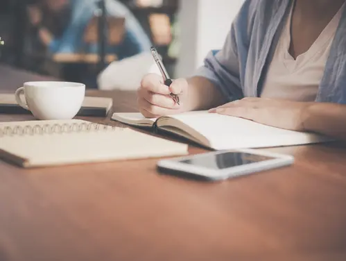 person studying